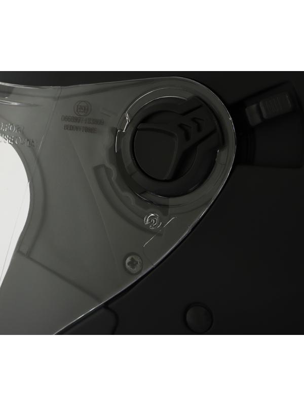 Шлем открытый с двумя визорами, размер L (59-60), модель - BLD-708E, черный матовый