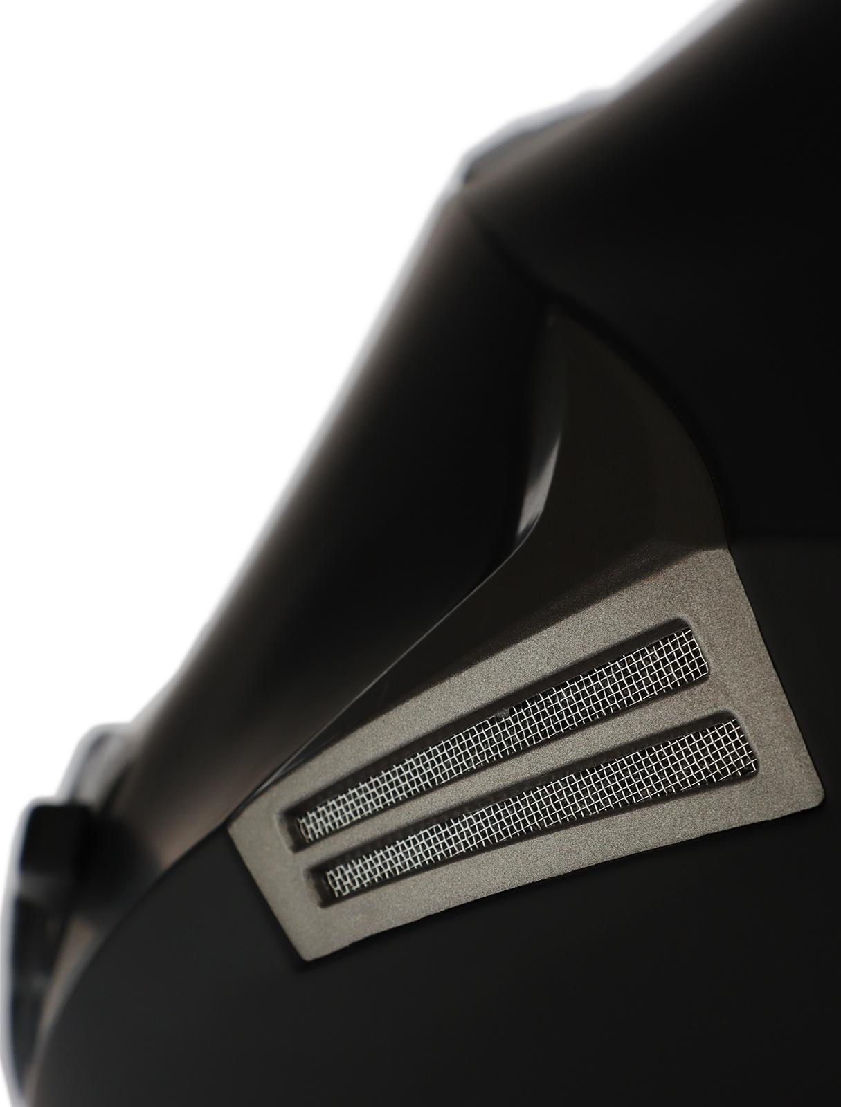 Шлем открытый с двумя визорами, размер XL (60-61), модель - BLD-708E, черный матовый