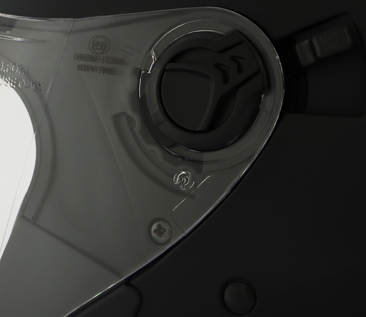 Шлем открытый с двумя визорами, размер XL (60-61), модель - BLD-708E, черный матовый