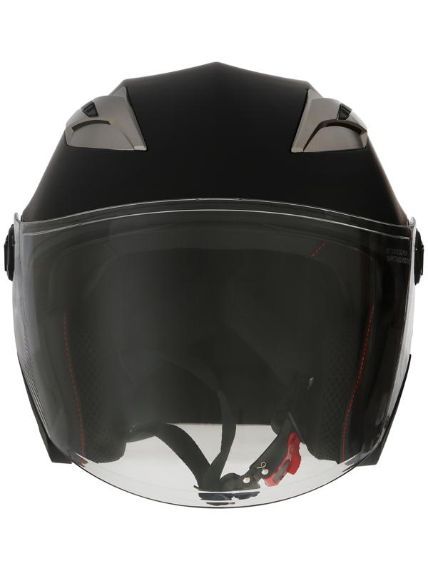 Шлем открытый с двумя визорами, размер XL (60-61), модель - BLD-708E, черный матовый