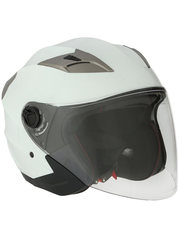 Шлем открытый с двумя визорами, размер L (59-60), модель - BLD-708E, белый глянцевый