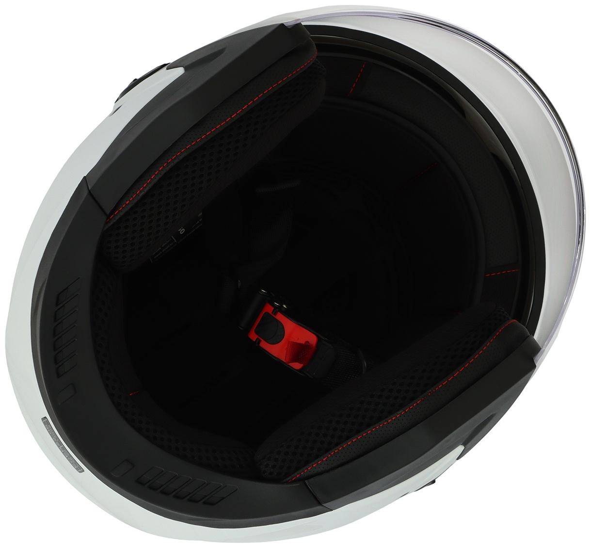 Шлем открытый с двумя визорами, размер XL (60-61), модель - BLD-708E, белый глянцевый