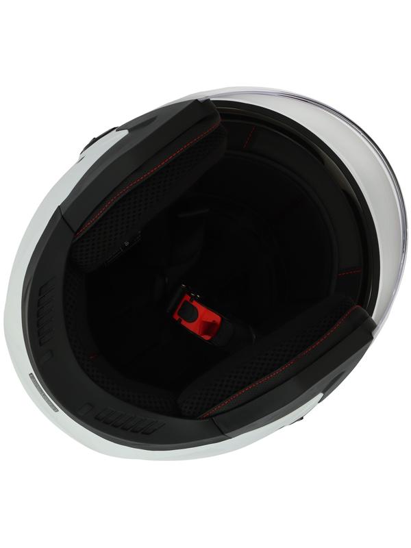 Шлем открытый с двумя визорами, размер XXL (61), модель - BLD-708E, белый глянцевый