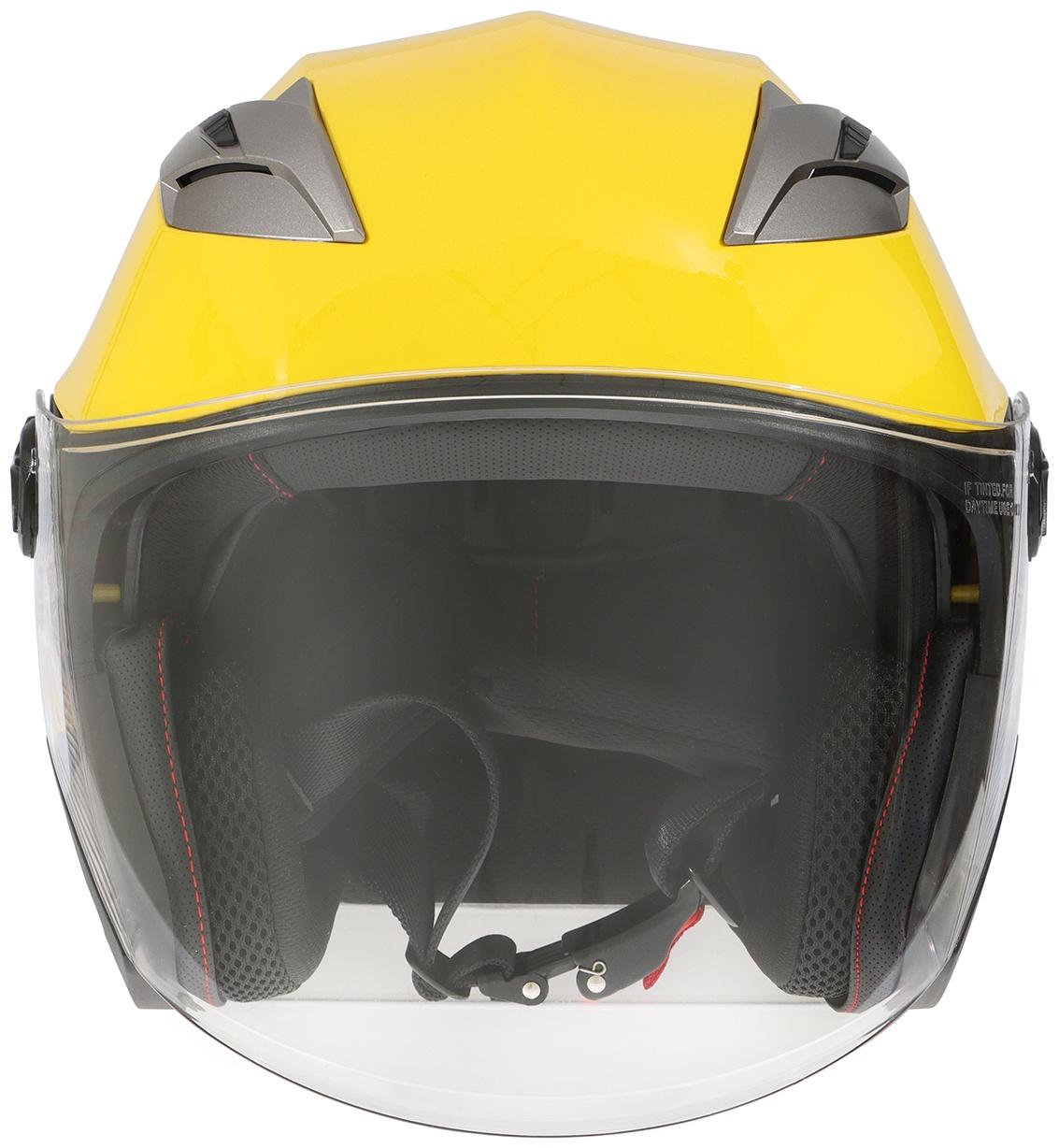 Шлем открытый с двумя визорами, размер XS (53-54), модель - BLD-708E, желтый глянцевый