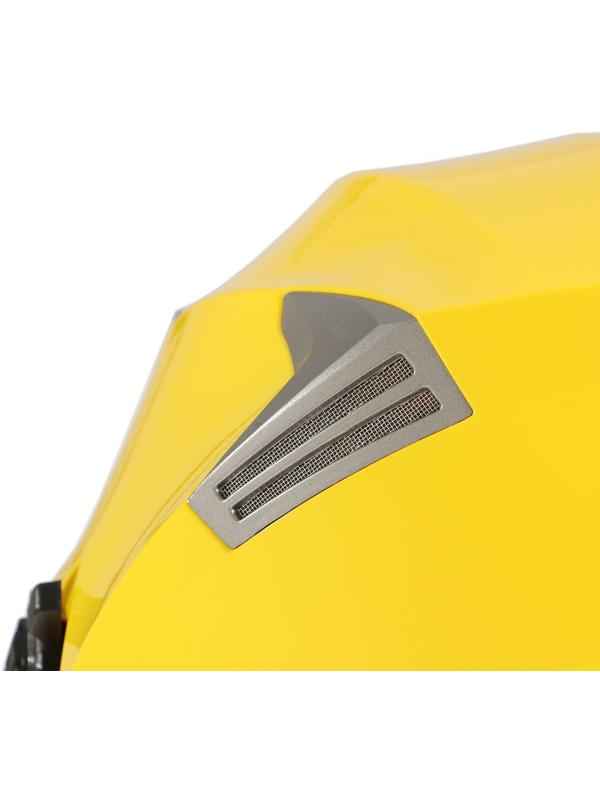 Шлем открытый с двумя визорами, размер XS (53-54), модель - BLD-708E, желтый глянцевый