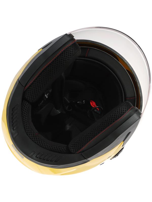 Шлем открытый с двумя визорами, размер M (57-58), модель - BLD-708E, желтый глянцевый