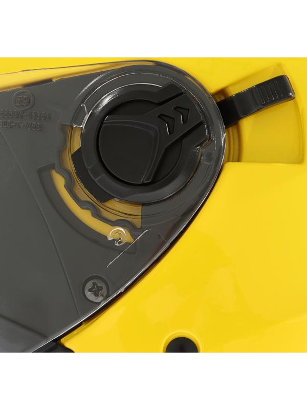 Шлем открытый с двумя визорами, размер L (59-60), модель - BLD-708E, желтый глянцевый