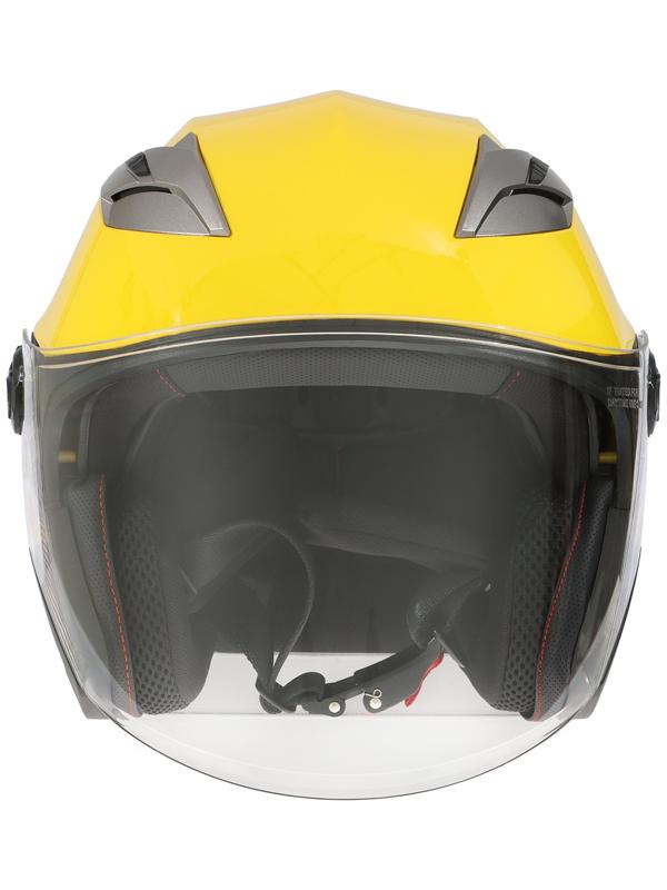 Шлем открытый с двумя визорами, размер L (59-60), модель - BLD-708E, желтый глянцевый