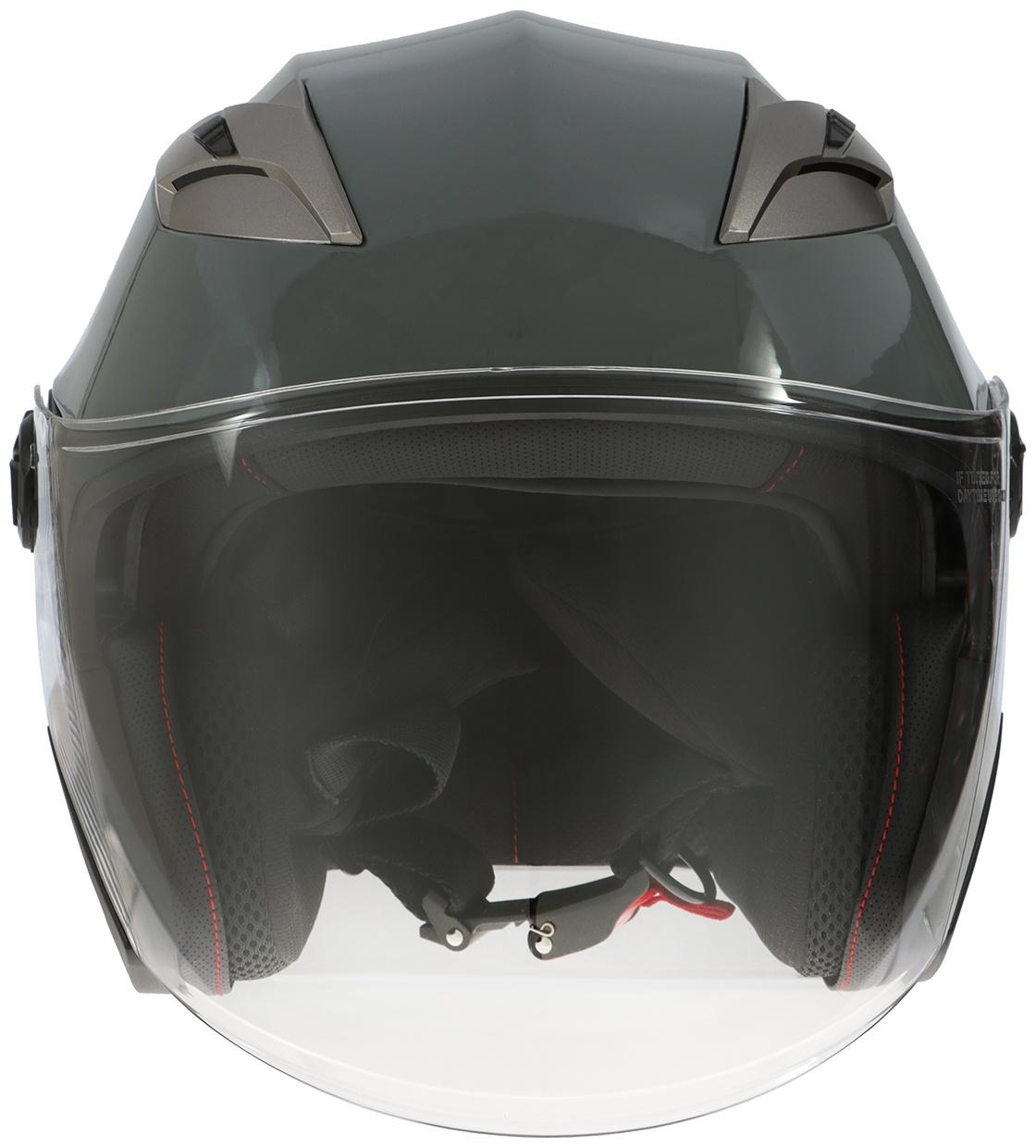 Шлем открытый с двумя визорами, размер XS (53-54), модель - BLD-708E, серый глянцевый