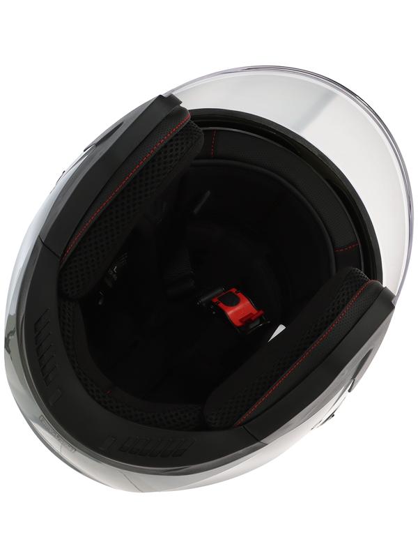 Шлем открытый с двумя визорами, размер XS (53-54), модель - BLD-708E, серый глянцевый