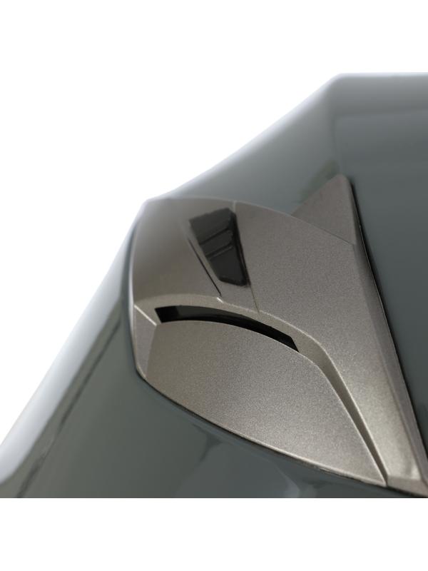 Шлем открытый с двумя визорами, размер M (57-58), модель - BLD-708E, серый глянцевый