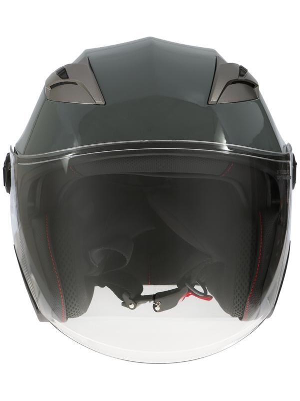 Шлем открытый с двумя визорами, размер L (59-60), модель - BLD-708E, серый глянцевый