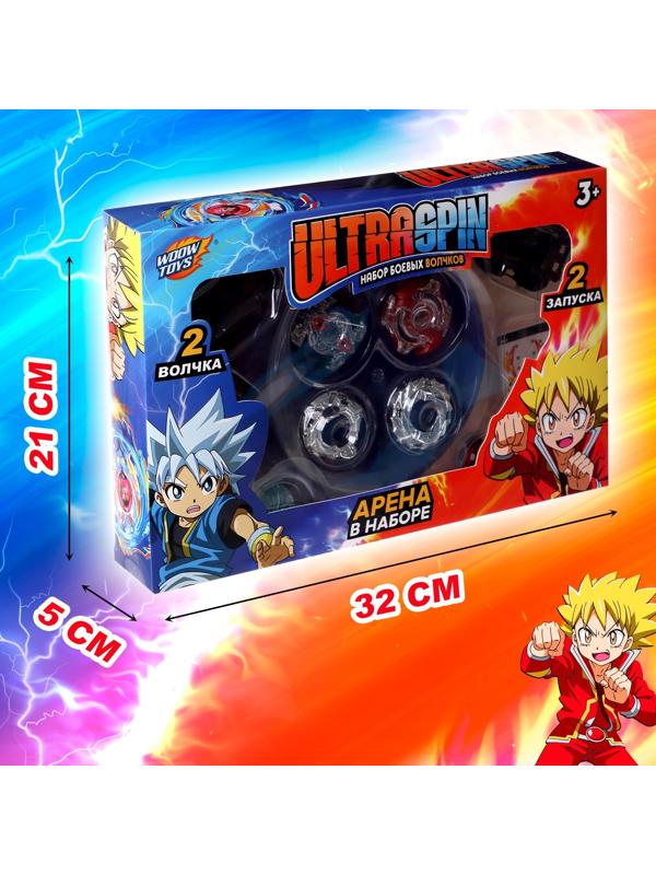 Набор боевых волчков «Арена сражения», 2 волчка, арена, 2 запуска, цвет МИКС