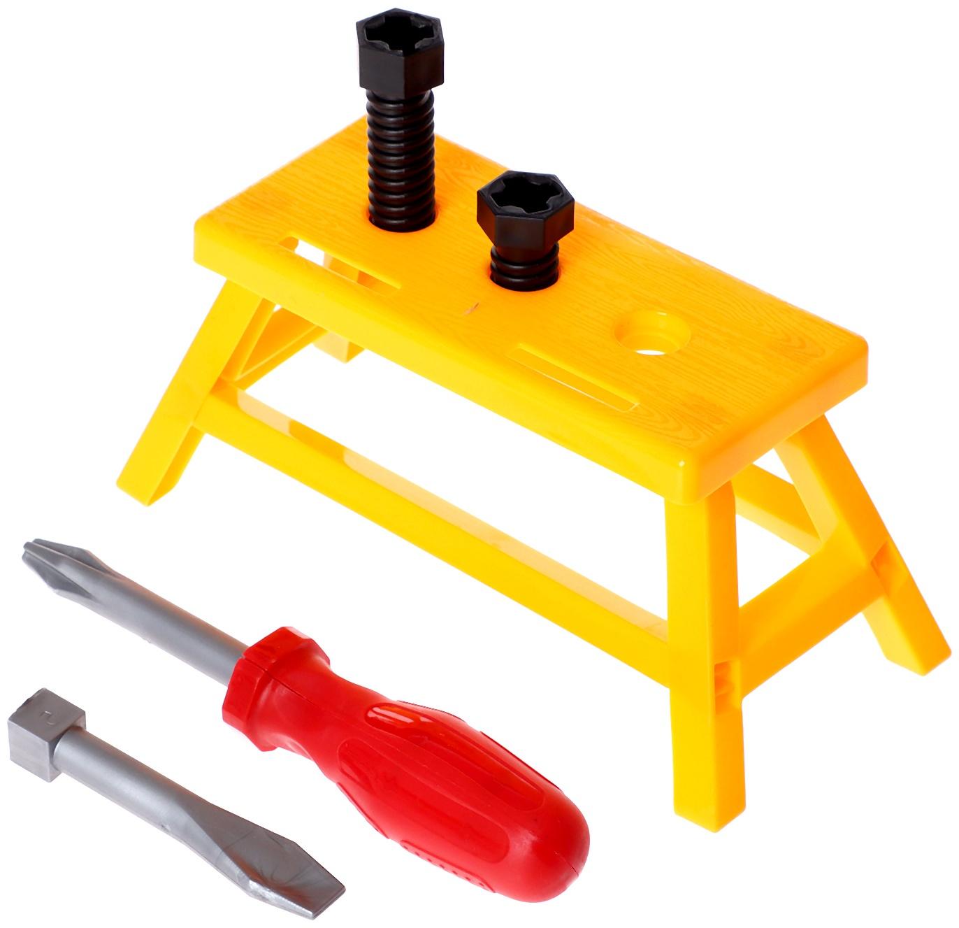 Набор инструментов «Плотник», 7 элементов, цвет МИКС