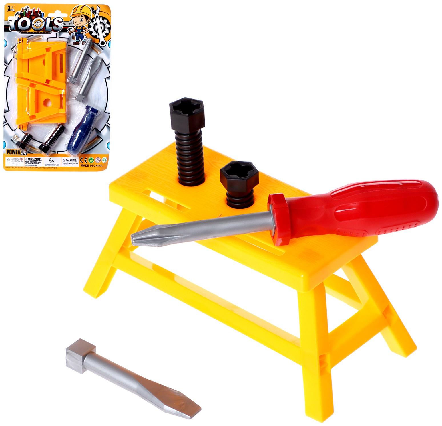 Набор инструментов «Плотник», 7 элементов, цвет МИКС