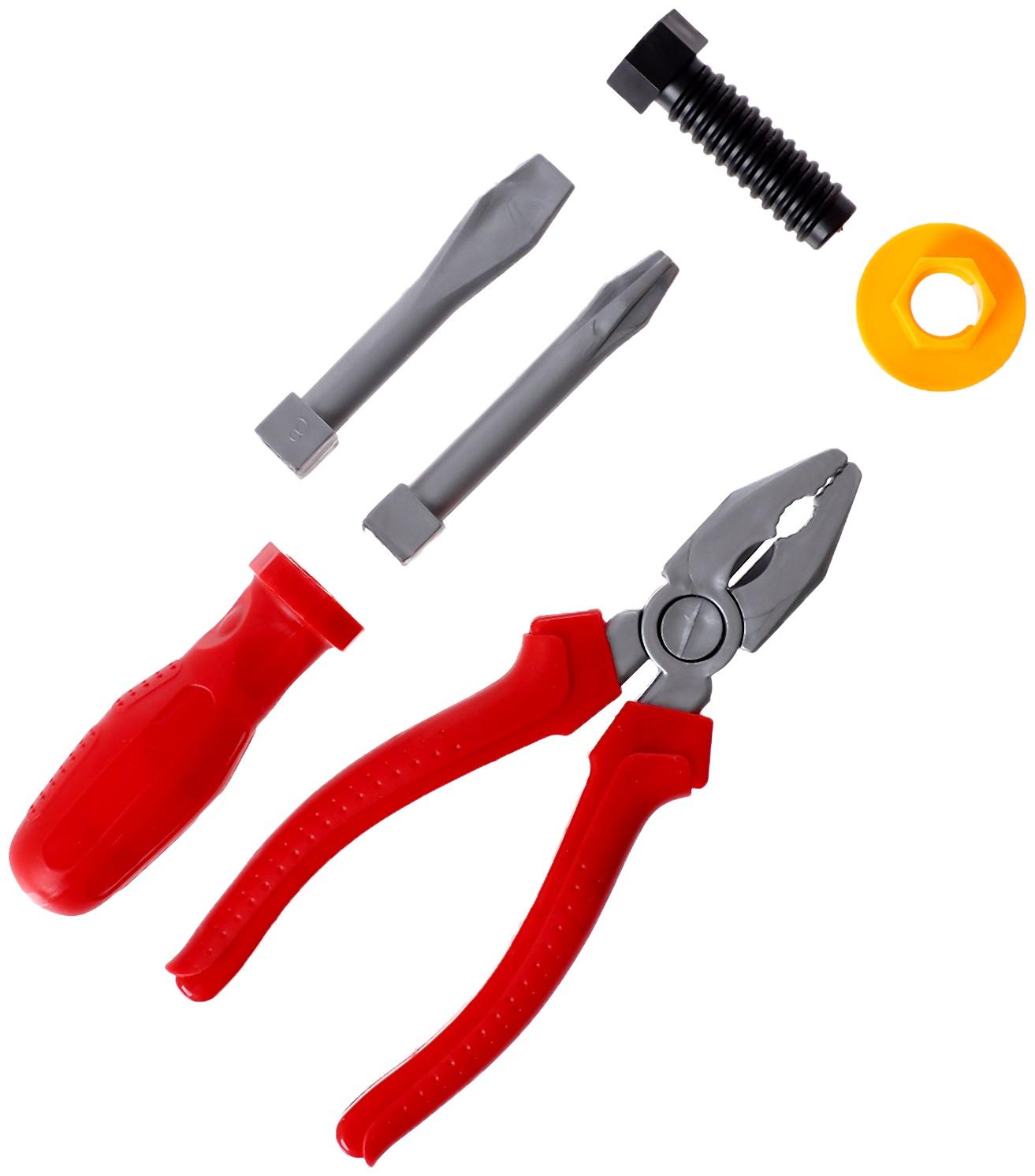 Набор инструментов «Слесарь», 6 элементов, цвет МИКС