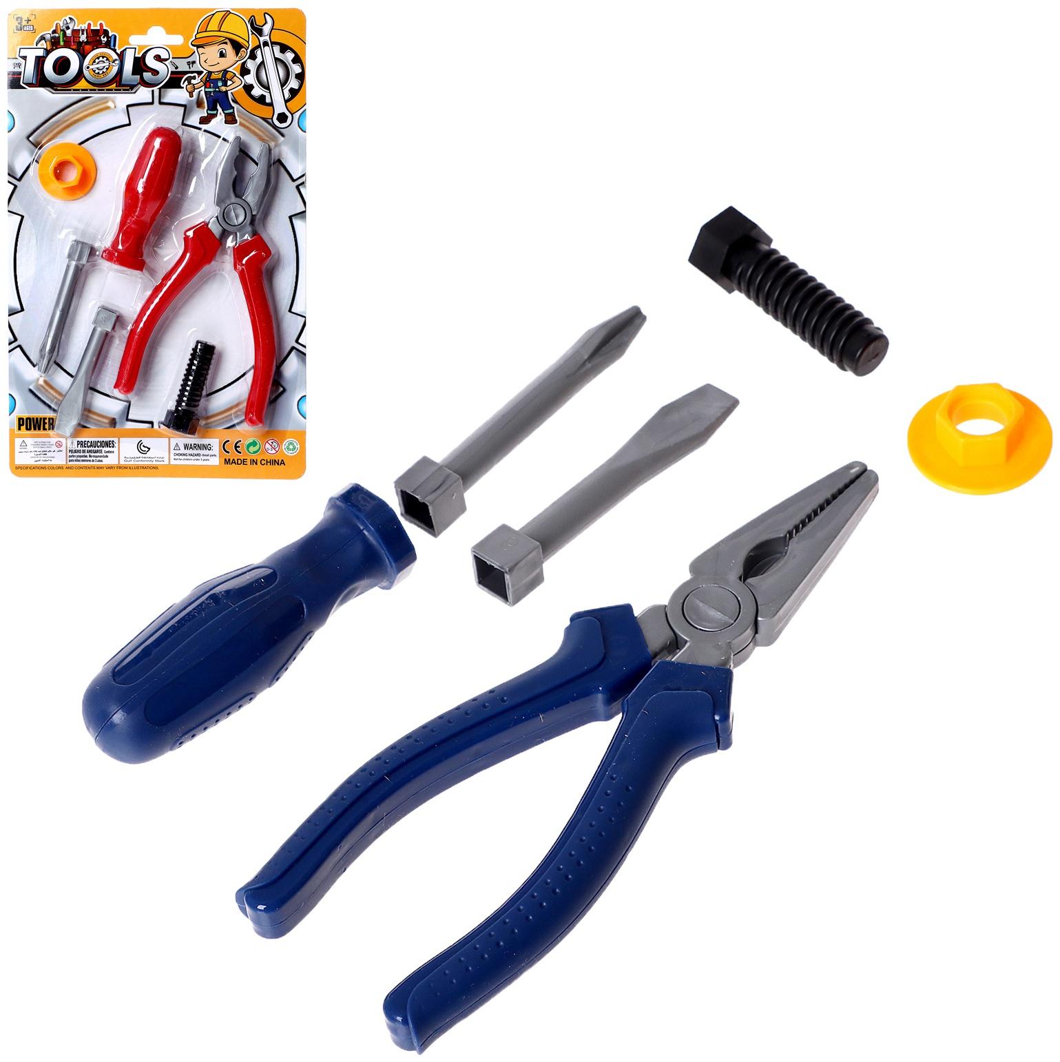 Набор инструментов «Слесарь», 6 элементов, цвет МИКС