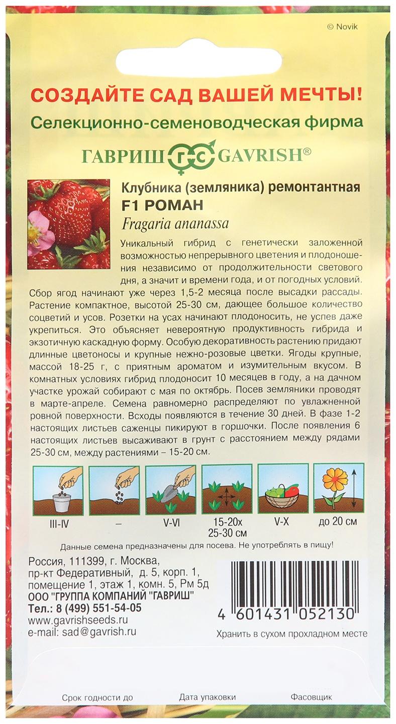 Семена Земляника 