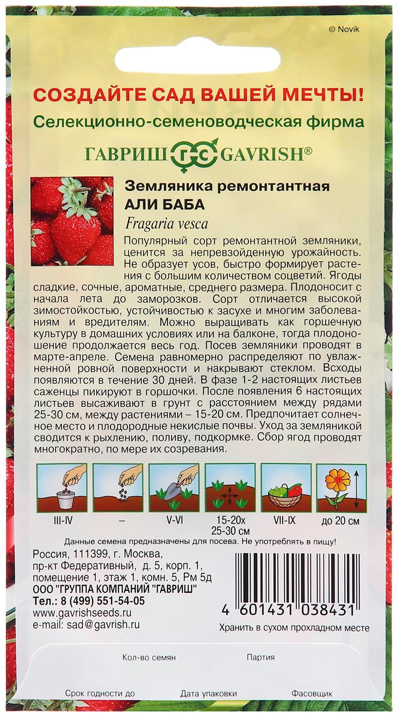 Семена Земляника 