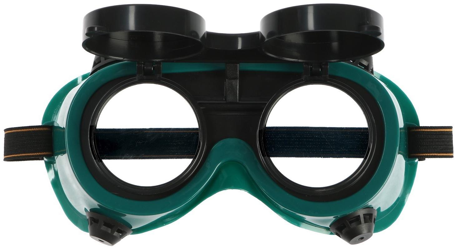 Очки защитные ТУНДРА, круглые, с затемненными стеклами