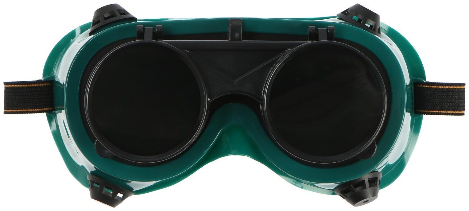 Очки защитные ТУНДРА, круглые, с затемненными стеклами