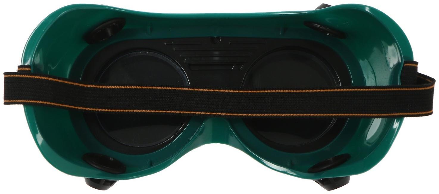 Очки защитные ТУНДРА, круглые, с затемненными стеклами