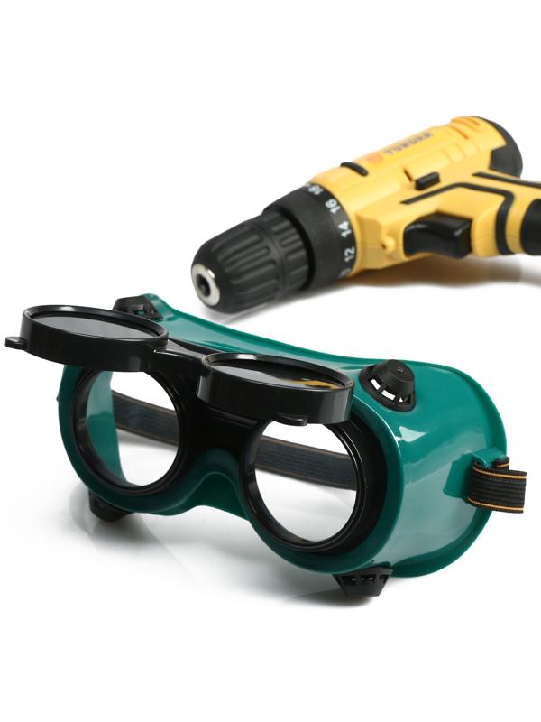 Очки защитные ТУНДРА, круглые, с затемненными стеклами