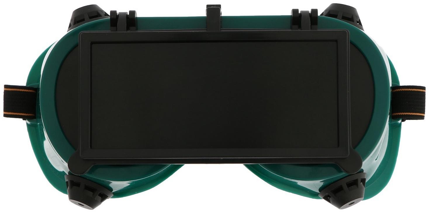 Очки защитные ТУНДРА, квадратные, с затемненными стеклами