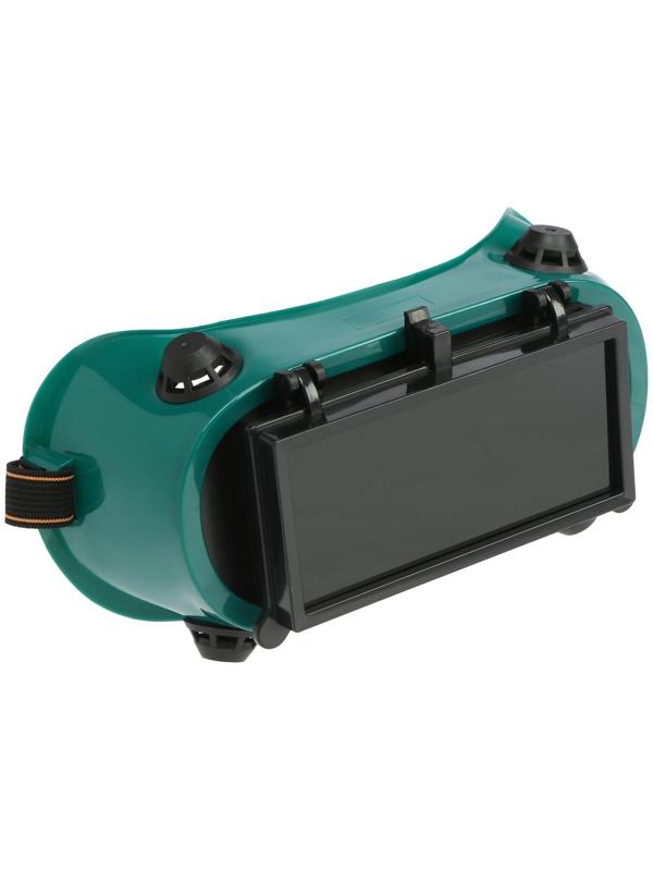 Очки защитные ТУНДРА, квадратные, с затемненными стеклами