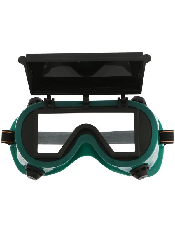 Очки защитные ТУНДРА, квадратные, с затемненными стеклами