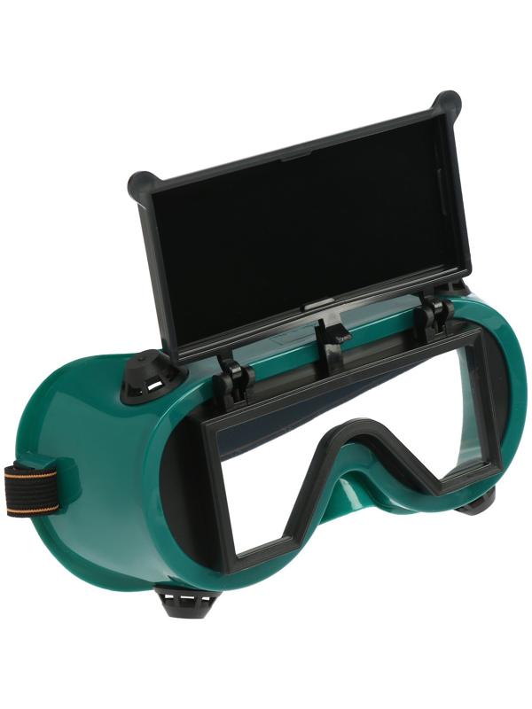 Очки защитные ТУНДРА, квадратные, с затемненными стеклами