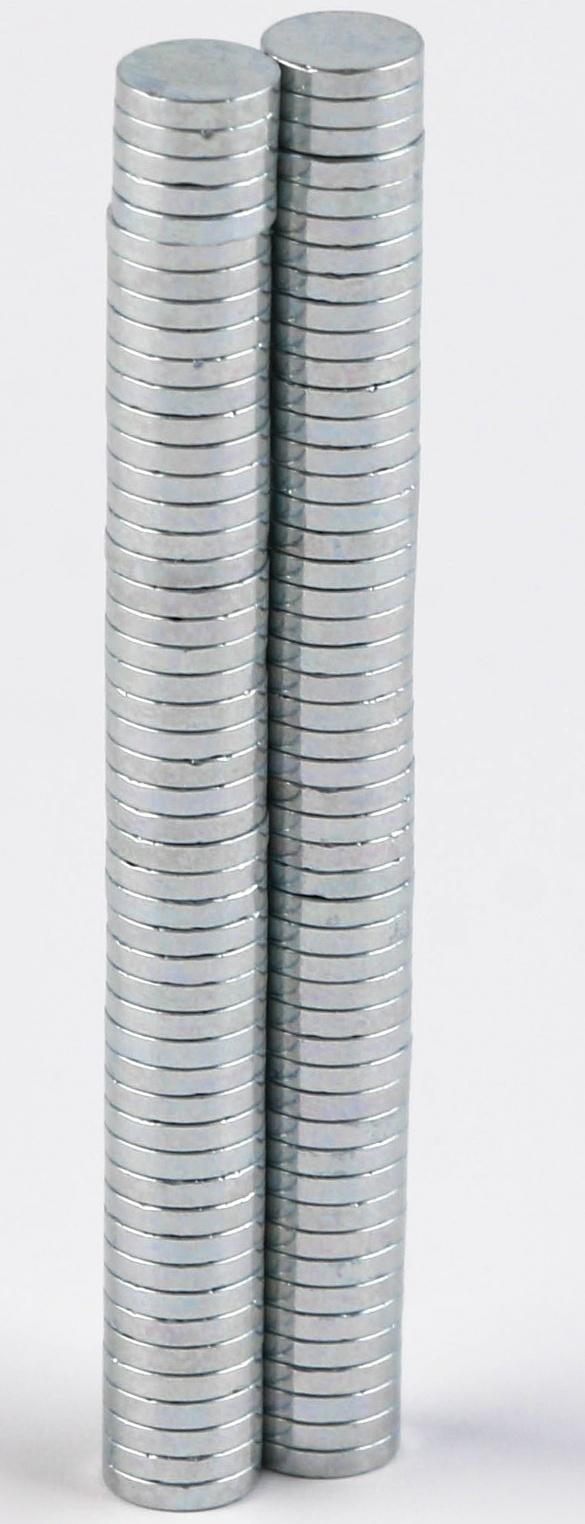 Магнит неодимовый , размер 1 шт. — 5 × 5 × 1 мм, набор 100 шт.