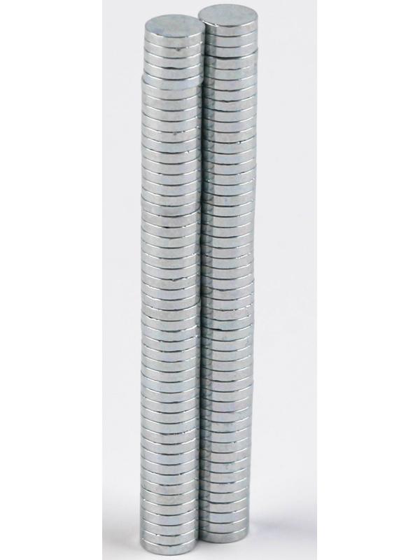 Магнит неодимовый , размер 1 шт. — 5 × 5 × 1 мм, набор 100 шт.