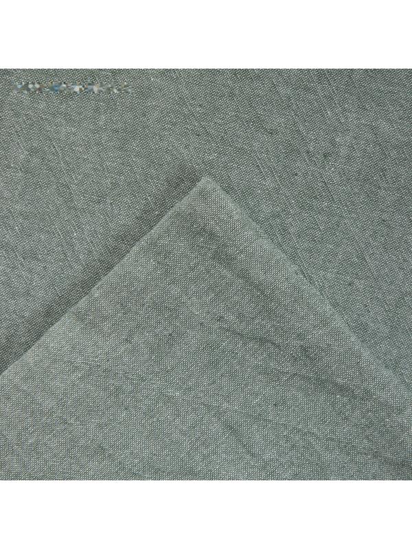 Постельное бельё Этель Denim 1.5 сп, 155х210см, 160х240см, 50х70-2шт, цвет оливковый, жатый хлопок, 140гр/