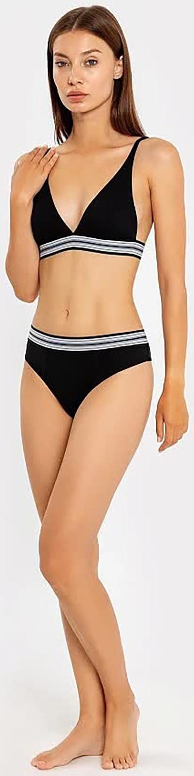 Бюстгалтер женский, цвет черный, размер 75В