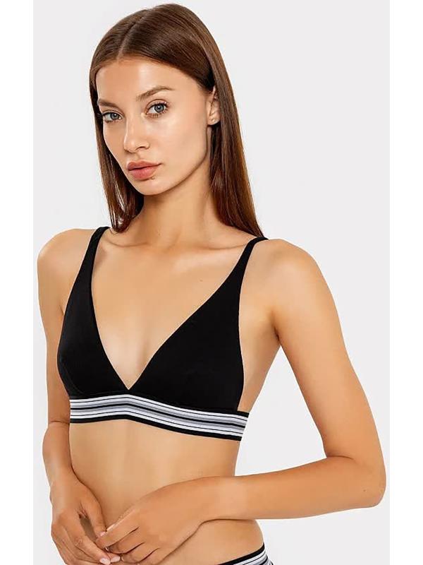 Бюстгалтер женский, цвет черный, размер 75В