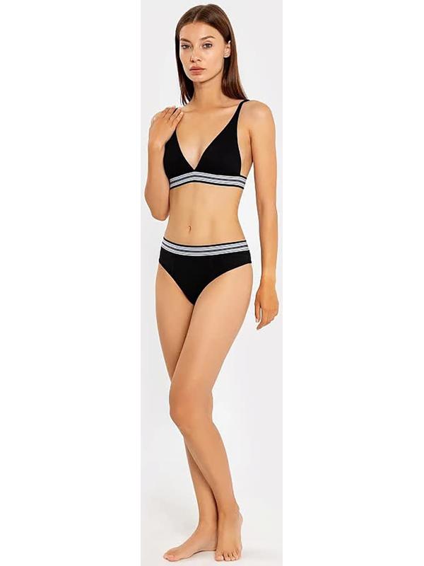 Бюстгалтер женский, цвет черный, размер 75В