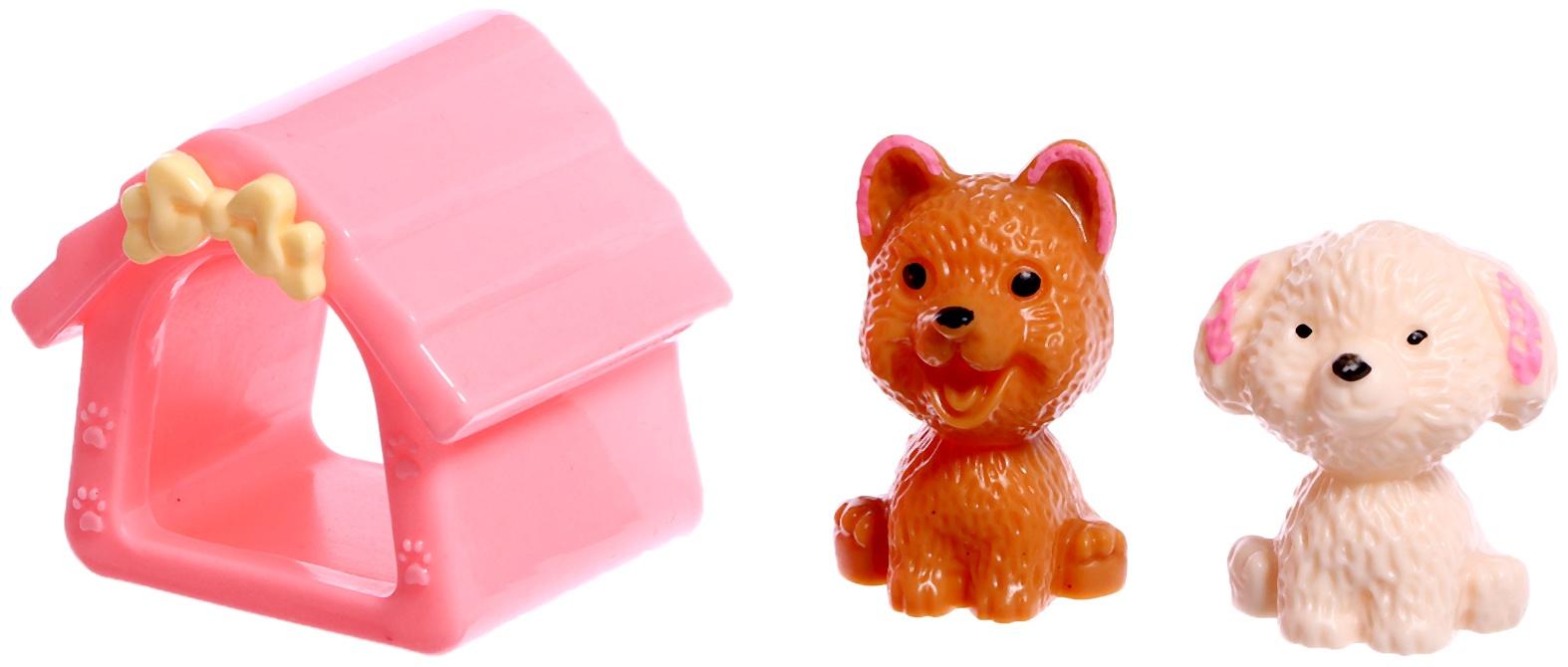 Дом для кукол «Сказочная жизнь на вилле» с куклой, питомцами и аксессуарами, светится в темноте