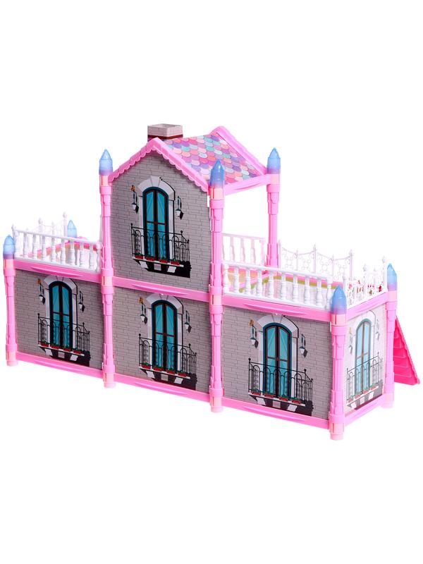 Дом для кукол «Сказочная жизнь на вилле» с куклой, питомцами и аксессуарами, светится в темноте