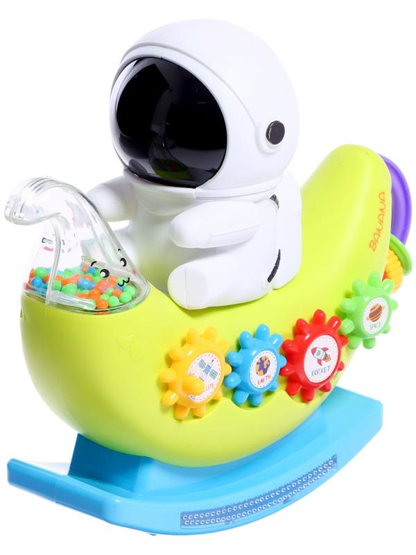 Музыкальная качалка «Маленький астронавт», звуковые эффекты, цвета МИКС