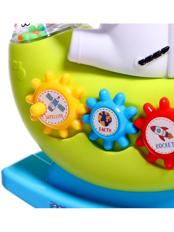 Музыкальная качалка «Маленький астронавт», звуковые эффекты, цвета МИКС