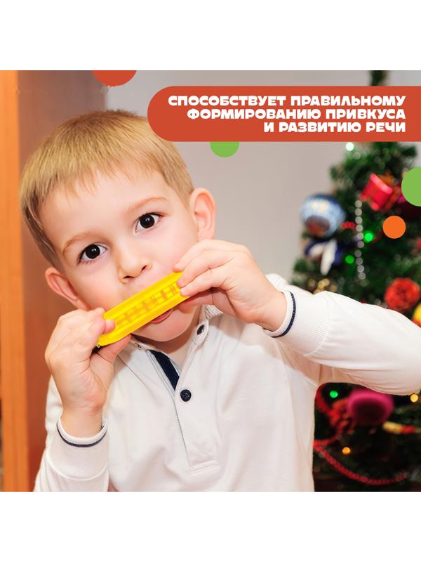 Губная гармошка,10 см, цвет МИКС, Чебурашка