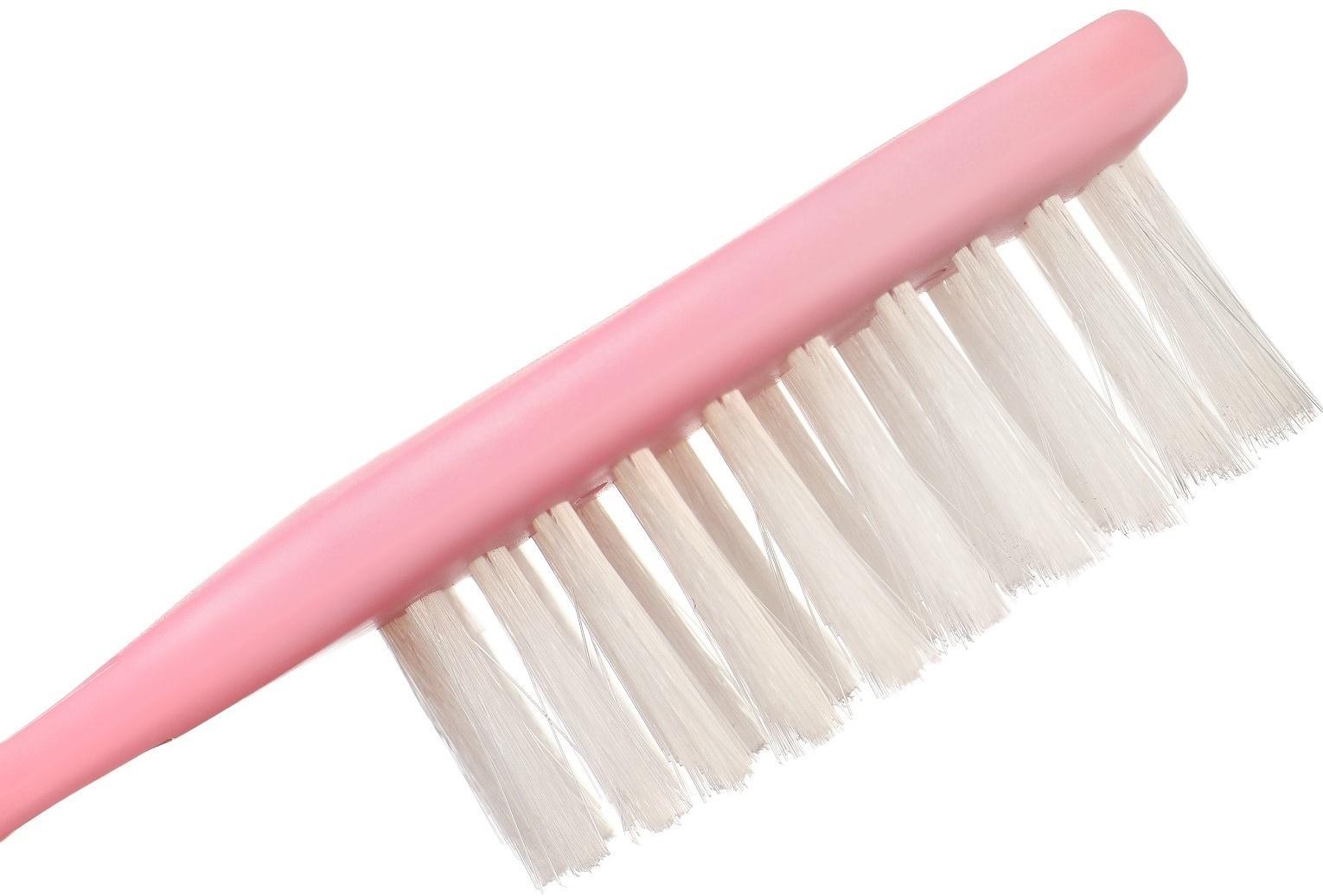 Набор для ухода за волосами: расческа и щетка «Цветочек»,  цвет розовый