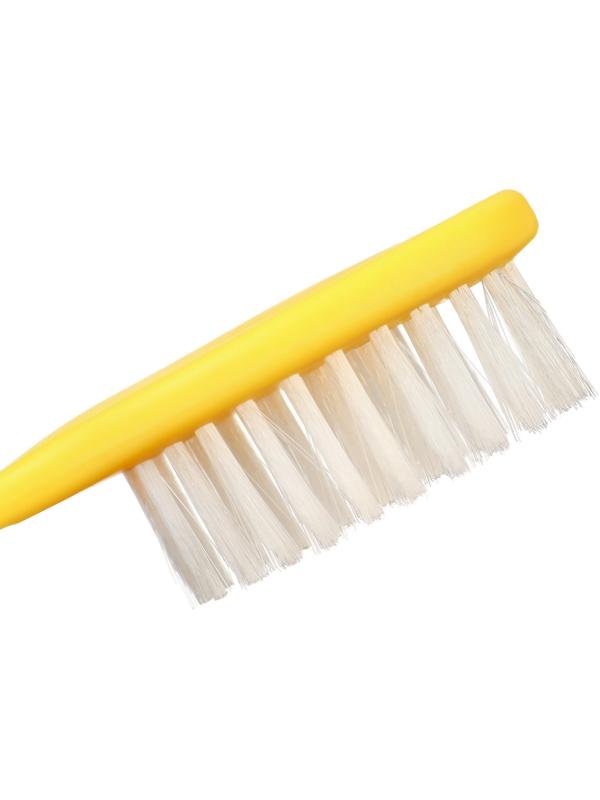 Набор для ухода за волосами: расческа и щетка «Цветочек»,  цвет желтый