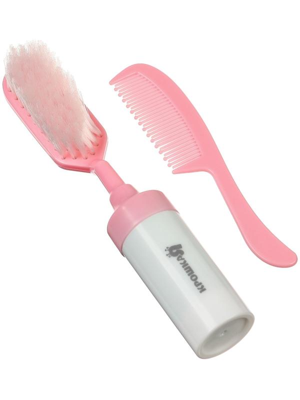 Набор расчесок 2шт «Малыш», цвет розовый, рисунок МИКС