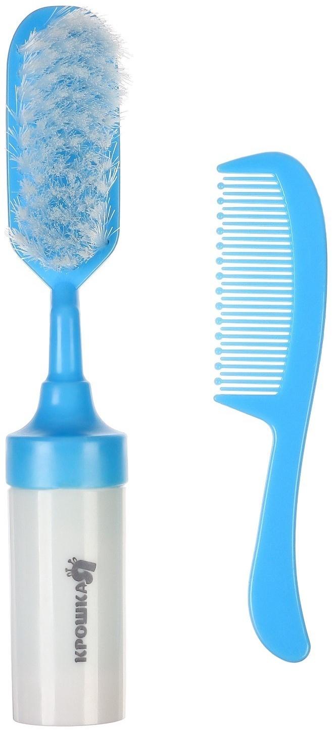 Набор расчесок 2шт «Малыш», цвет голубой, рисунок МИКС