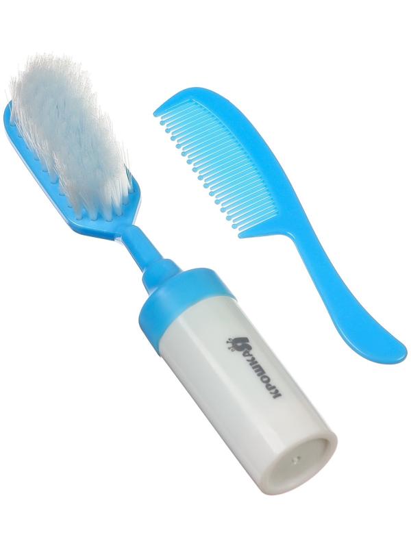 Набор расчесок 2шт «Малыш», цвет голубой, рисунок МИКС