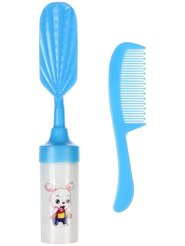 Набор расчесок 2шт «Малыш», цвет голубой, рисунок МИКС