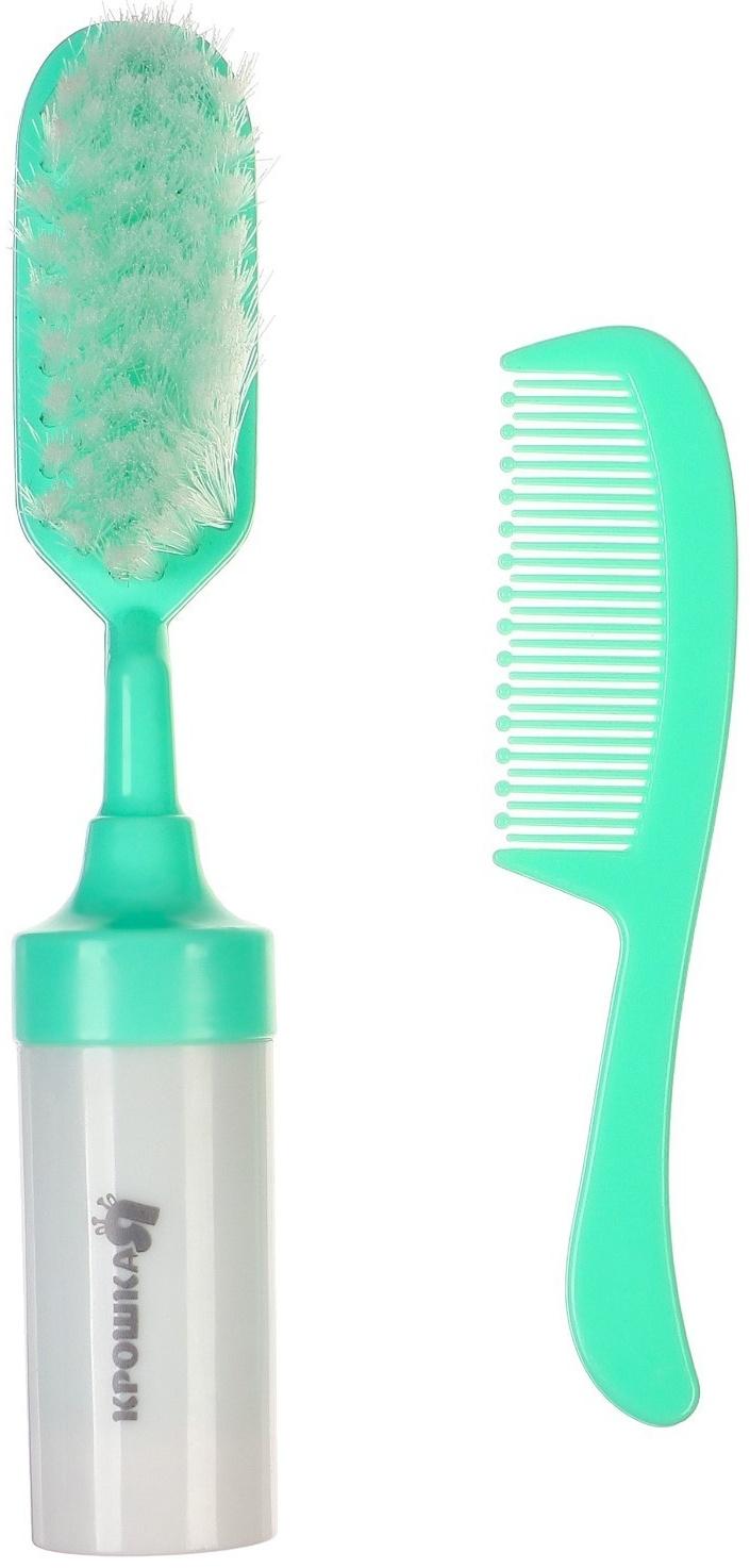 Набор расчесок 2шт «Малыш», цвет бирюзовый, рисунок МИКС