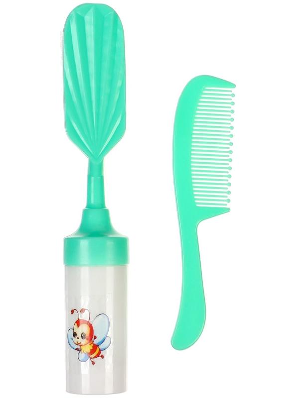 Набор расчесок 2шт «Малыш», цвет бирюзовый, рисунок МИКС